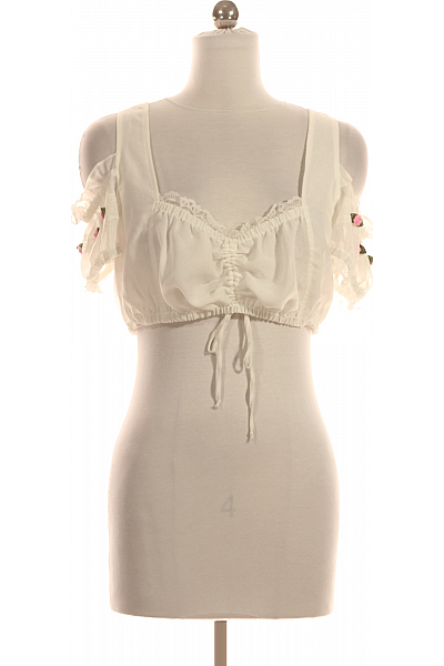 Dámské Top Bílý Second Hand Vel. 40