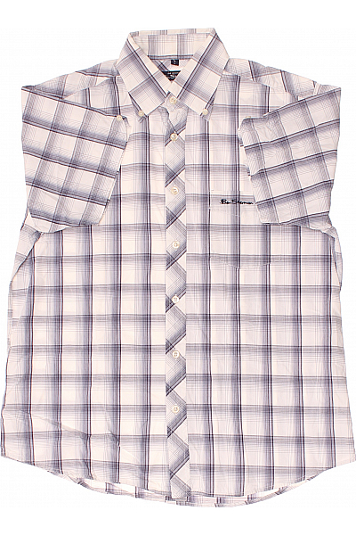 Vzorovaná Pánská Košile Modrá Ben Sherman Vel. L