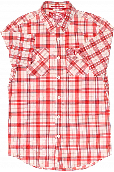 Vzorovaná Pánská Košile Červená SUPERDRY Vel. L