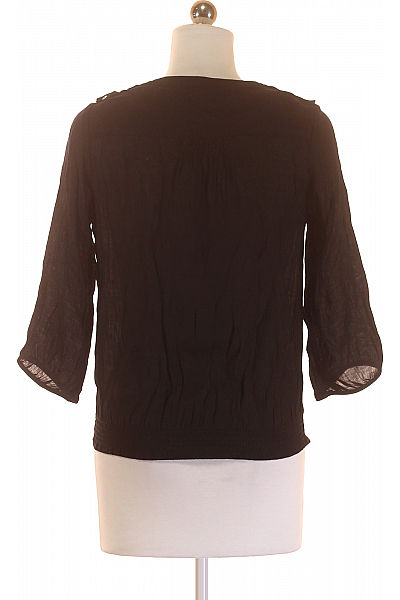 Jednoduché Dámské Tričko Černé ZARA Second hand Vel. XS