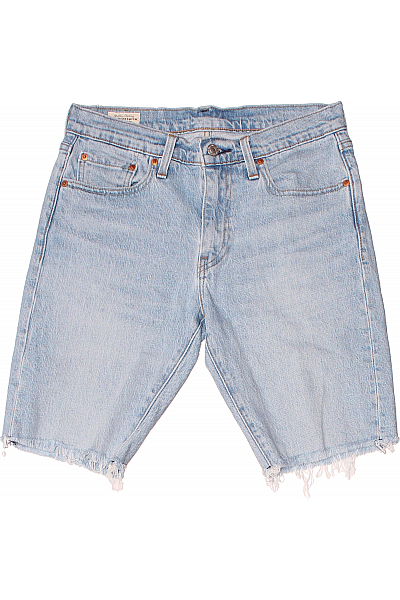 LEVIS Riflové Pánské Kraťasy Modré Second Hand
