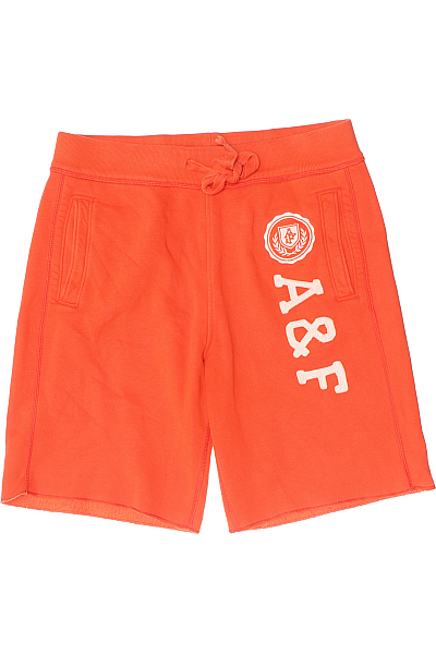 Pánské Teplákové Kraťasy Oranžové Abercrombie&Fitch Vel. M