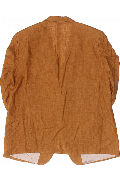 PIERRE CARDIN Pánské Sako Lněné Oranžové Vel. 31