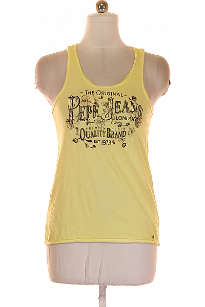 Dámské Tílko Žluté Pepe Jeans Second Hand Vel. S