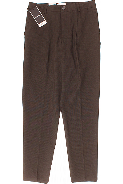 Pánské Chino Kalhoty Polyesterové Hnědé JACK & JONES