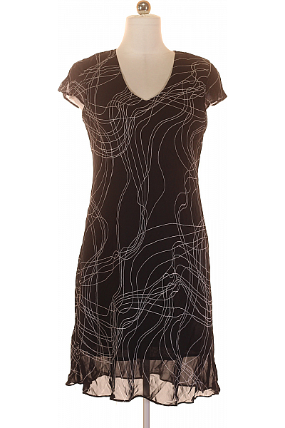 Dorothy Perkins  Šaty Z Chiffonu Černé Vel. 42