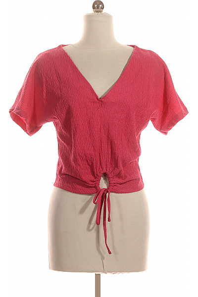 ZARA Dámské Tričko Růžové Second Hand Vel.  S