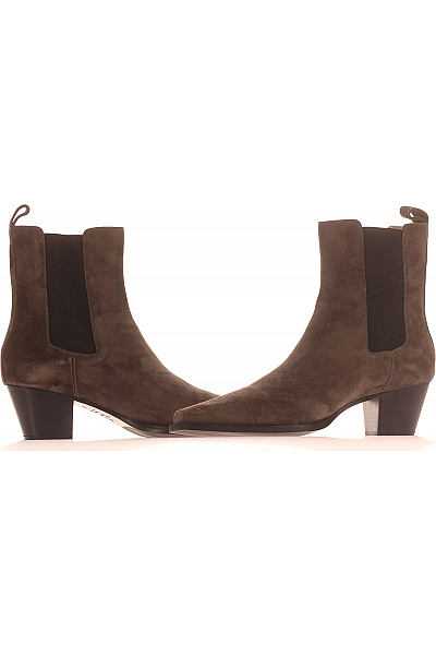 Dámské Kotníkové Boty Kožené Hnědé Copenhagen Shoes Vel. 40