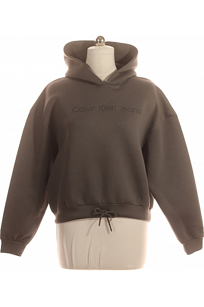 Dámská Mikina Bez Zapínání Šedá Calvin Klein Vel. M