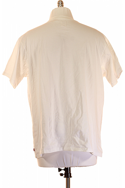 LEVIS Jednoduché Pánské Tričko Bílé Vel. XL