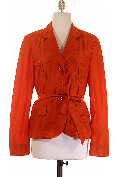 Dámská Jarní Bunda Oranžová Second Hand Vel. 38