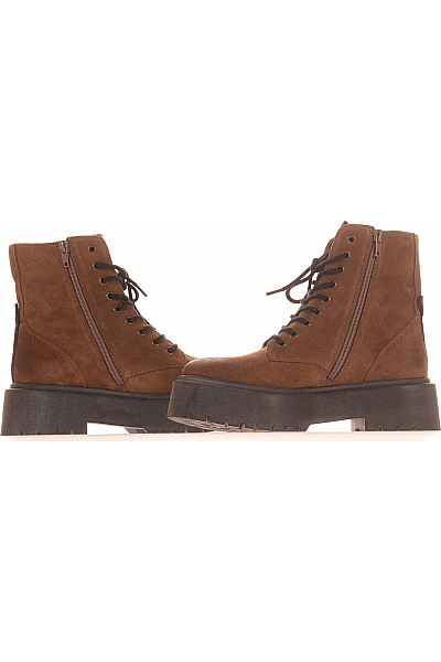 Dámské Boty Kožené Hnědé Steve Madden Vel. 37