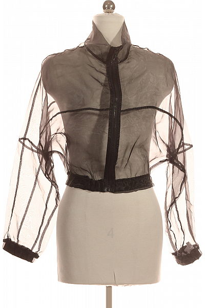Bershka Dámská Bunda Černá Second Hand Vel.  XS