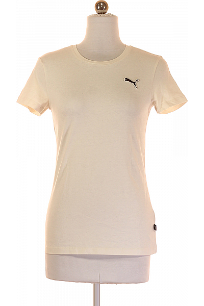Dámské Tričko Bílé Puma Outlet Vel. XS