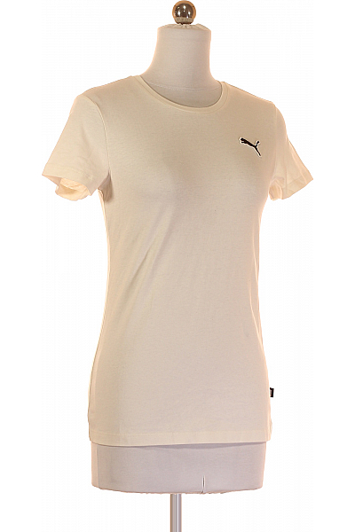 Dámské Tričko Bílé Puma Outlet Vel. XS