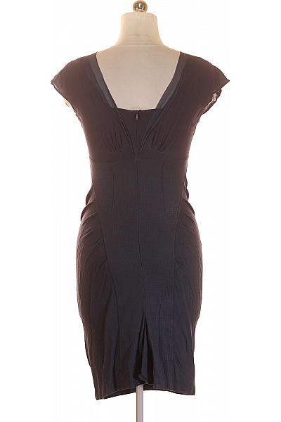  Šaty s Otevřenými Zády Modré Sportmax Vel. 38
