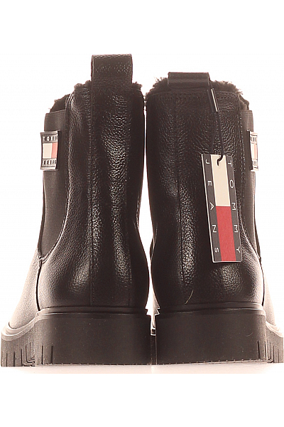 TOMMY HILFIGER Dámské Boty Kožené Černé Vel.  36