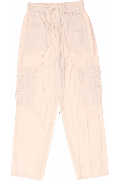Massimo Dutti Dámské Kalhoty Kapsáče Béžové Vel.  36