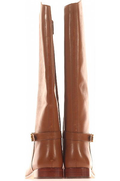 Dámské Kozačky Kožené Hnědé Ralph Lauren