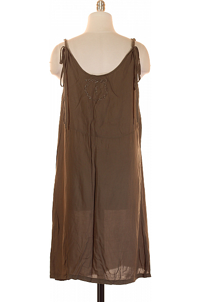 PULZ JEANS  Šaty s Ramínky Khaki Vel. S