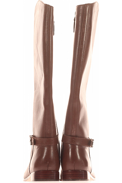 Ralph Lauren Dámské Kozačky Kožené Hnědé