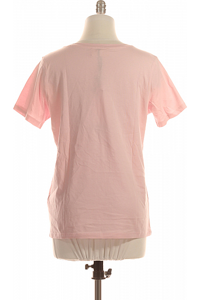 Dámské Tričko s Potiskem Bavlněné Růžové Cartoon