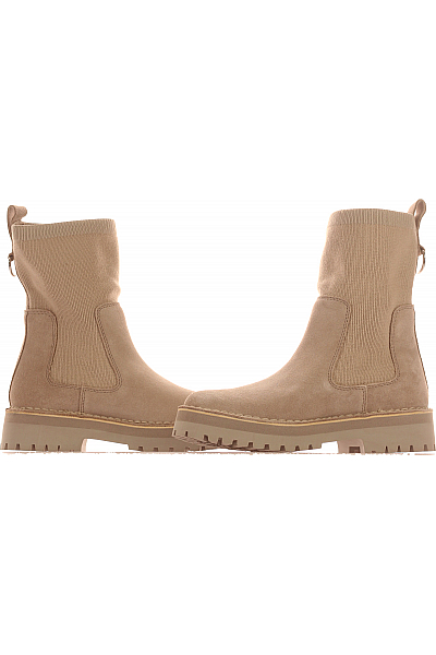 Clarks Dámské Kotníkové Boty Béžové