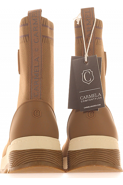 Dámské Kotníkové Boty Hnědé CARMELA Outlet Vel. 39