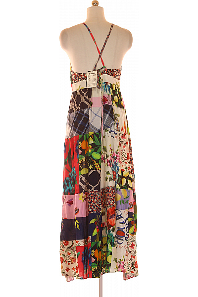  Šaty s Květinovým Potiskem Barevné DESIGUAL Outlet Vel. L