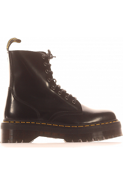 Dámské Boty Koženkové Černé Dr.Martens Outlet Vel. 42
