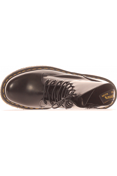 Dámské Boty Koženkové Černé Dr.Martens Outlet Vel. 42