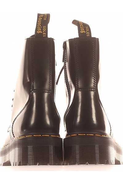 Dámské Boty Koženkové Černé Dr.Martens Outlet Vel. 42