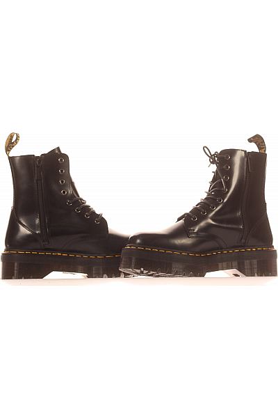 Dámské Boty Koženkové Černé Dr.Martens Outlet Vel. 42