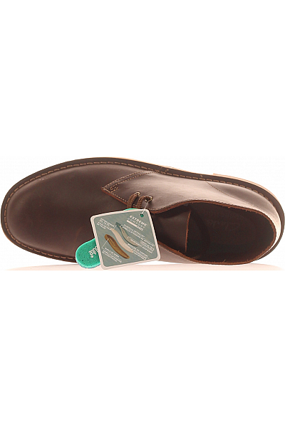 Pánské Kotníkové Boty Kožené Hnědé Clarks Vel. 42