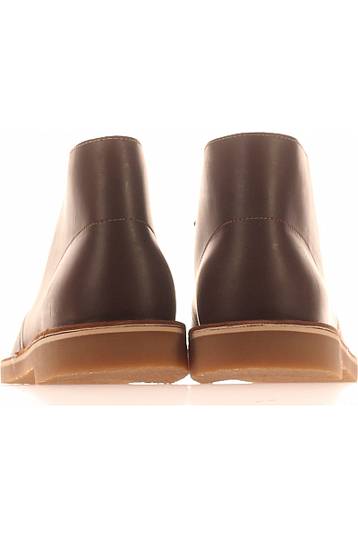 Pánské Kotníkové Boty Kožené Hnědé Clarks Vel. 42