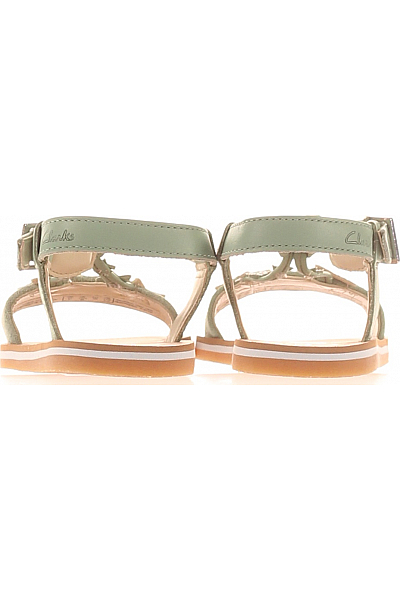 Clarks Dětské Dívky Boty Zelené Outlet Vel. 29