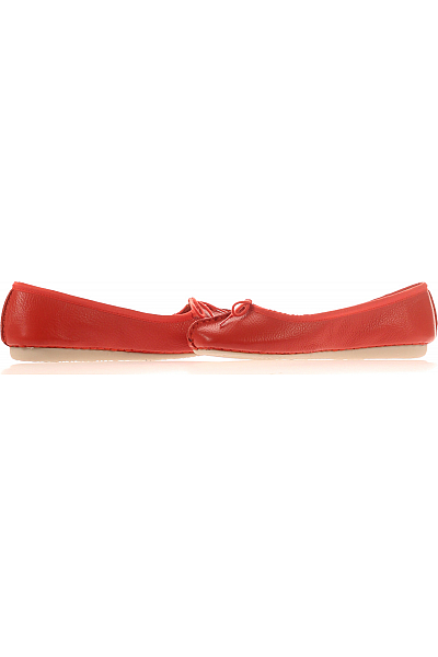 Clarks Dámské Baleríny Kožené Červené