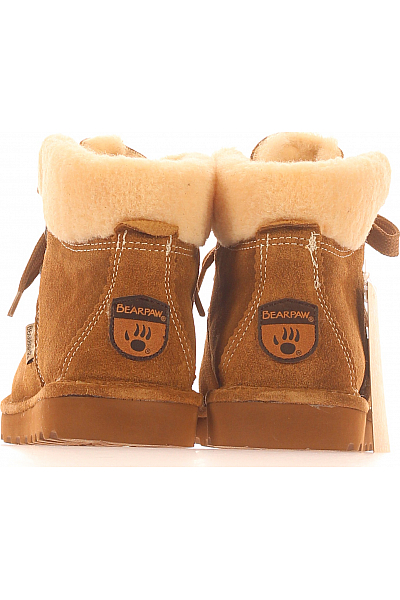 Dámské Kotníkové Boty Kožené Hnědé Bearpaw Vel.  38
