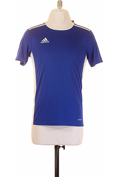 ADIDAS Sportovní Pánské Tričko S Krátkým Rukávem Polyesterové Modré