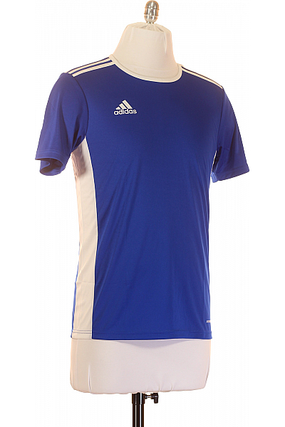ADIDAS Sportovní Pánské Tričko s Krátkým Rukávem Polyesterové Modré
