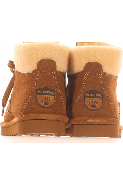 Bearpaw Dámské Kotníkové Boty Kožené Hnědé Vel.  37
