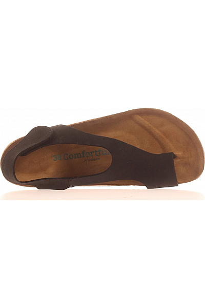 Comfortfusse Dámské žabky Kožené Černé Outlet