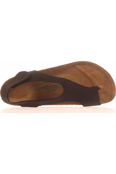 Comfortfusse Dámské žabky Kožené Černé Outlet