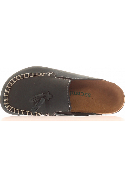 Comfortfusse Dámské Pantofle Kožené Šedé Outlet Vel. 35