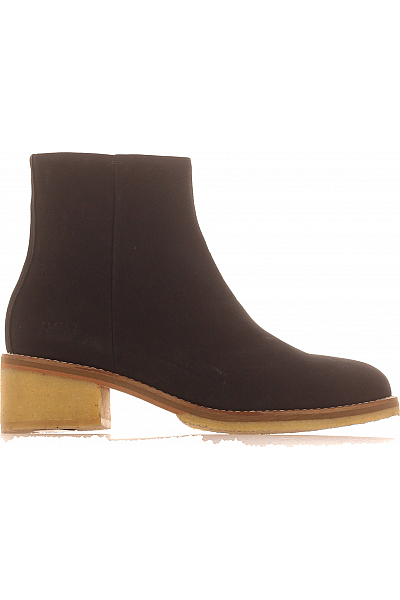 Clarks Dámské Kotníkové Boty Kožené Černé Vel. 39