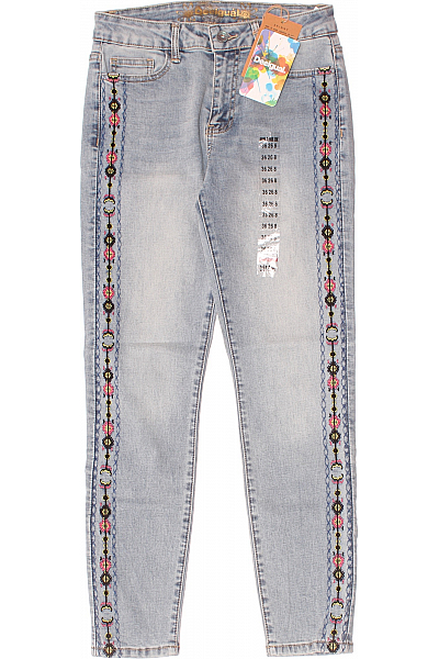 DESIGUAL Dámské Džíny Modré Vel. 26/26