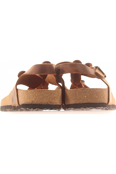 Bez žabky Kožené Hnědé Comfortfusse