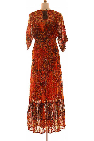  Šaty Z Chiffonu Barevné DESIGUAL Vel.  38