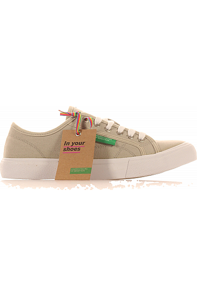 Dámské Tenisky Béžové BENETTON Outlet Vel. 39