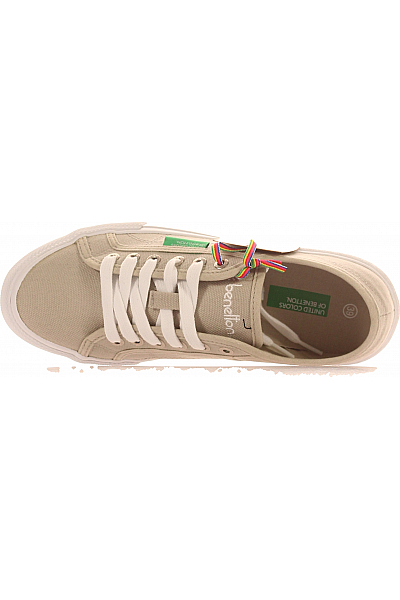 Dámské Tenisky Béžové BENETTON Outlet Vel. 39